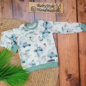 BLUZA MALUCH AUTA STARE SAMOCHODY FIAT 126P VINTAGE