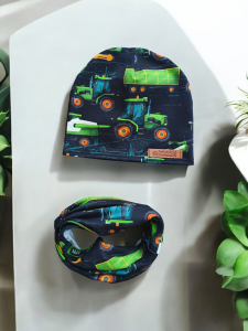 Czapka + Komin / Chusta Traktory koparki