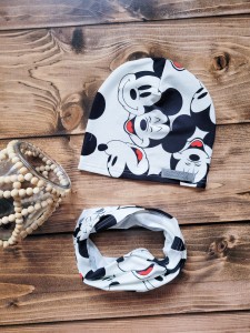 Czapka + Komin / Chusta MYSZKA MICKEY